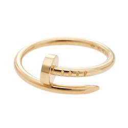Pre Owned Cartier Juste Un Clou 18k Yellow Gold Ring Size 49 
