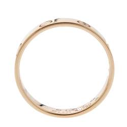 مملوكة مسبقًا خاتم زواج كارتييه لوف ذهب وردي عيار 18 رفيع مقاس 56