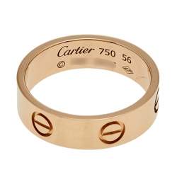 مملوكة مسبقًا خاتم كارتييه لوف ذهب وردي عيار 18  مقاس أوروبي 56