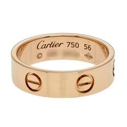 مملوكة مسبقًا خاتم كارتييه لوف ذهب وردي عيار 18  مقاس أوروبي 56
