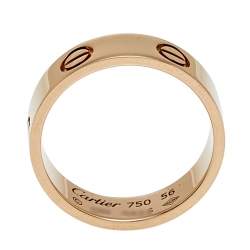 مملوكة مسبقًا خاتم كارتييه لوف ذهب وردي عيار 18  مقاس أوروبي 56