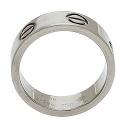 Pre Owned Cartier Love 18K White Gold Ring EU 48