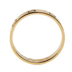مملوكة مسبقًا Cartier Love 18k Rose Gold Narrow Wedding Band Ring Size 56