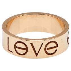 مملوكة مسبقًا Cartier Love 18K Rose Gold Ring Size 49