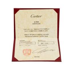 Pre Owned خاتم الزواج كارتييه لوف ذهب وردي عيار 18 رفيع 48