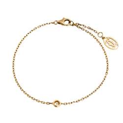 مملوكة مسبقًا Cartier Diamant Légers Diamond 18k Rose Gold SM Motif Bracelet