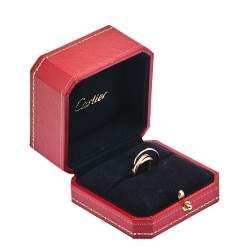 Pre Owned خاتم كارتييه ترينيتي كلاسيك رولينغ ذهب ثلاثي اللون عيار 18 مقاس 50 