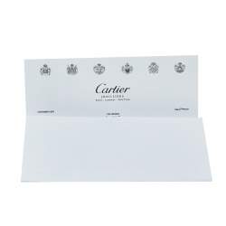 مملوكة مسبقًا Cartier Love 18k White Gold Narrow Wedding Band Ring Size 48