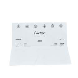 مملوكة مسبقًا خاتم الزواج كارتييه لوف ذهب أ بيض عيار 18 رفيع مقاس 48