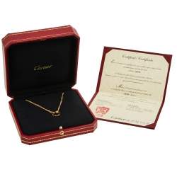 مملوكة مسبقًا قلادة كارتييه لوف ألماس ذهب وردي عيار 18 