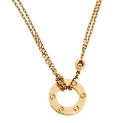 مملوكة مسبقًا قلادة كارتييه لوف ألماس ذهب وردي عيار 18 