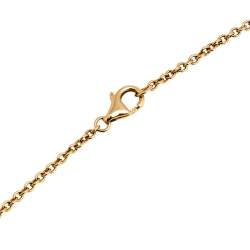 Pre Owned Cartier Love Interlocking 2 Hoops 18K Rose Gold Pendant Necklace