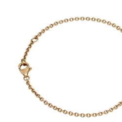 Pre Owned Cartier Love Interlocking 2 Hoops 18K Yellow Gold Bracelet