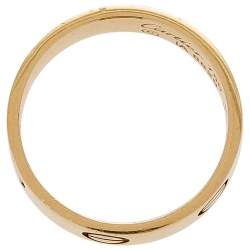 Pre Owned Cartier Love 18k Yellow Gold Band Ring Size 53