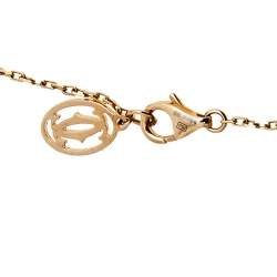 Pre Owned قلادة كارتييه ديامانت ليغريه ألماس ذهب وردي عيار 18 بدلاية كبيرة