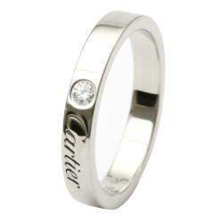 Pre Owned Cartier C De Cartier Platinum Diamond Ring EU 49