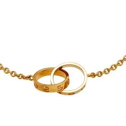 مملوكة مسبقًا Cartier Love Interlocking 18k Yellow Gold Link Bracelet