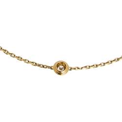 مملوكة مسبقًا Cartier Diamants Legers De Cartier Diamond 18k Yellow Gold Link Bracelet XS