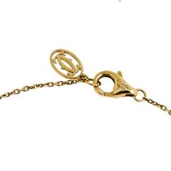 مملوكة مسبقًا Cartier Diamants Legers De Cartier Diamond 18k Yellow Gold Link Bracelet XS