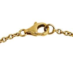 Pre Owned Cartier Love Interlocking Loops 18k Yellow Gold Link Bracelet