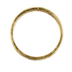 Pre Owned Cartier Love 18k Yellow Gold Narrow Wedding Band Ring Size 54