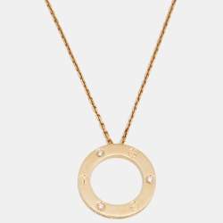 Cartier love necklace online 3 diamonds