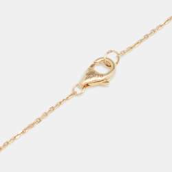 Pre Owned قلادة كارتييه أموليت دو كارتييه الماس اللازورد ذهب أصفر عيار 18 موديل مقاس صغير جدًا - إكس سمول