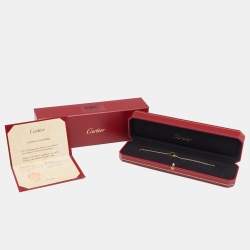 Pre Owned Cartier Love Interlocking Loops 18k Yellow Gold Link Bracelet