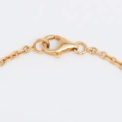 Pre Owned Cartier Love Interlocking Loops 18k Yellow Gold Link Bracelet