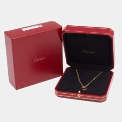 مملوكة مسبقًا Cartier Love Diamond 18K Yellow Gold Necklace