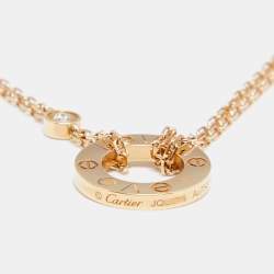 مملوكة مسبقًا Cartier Love Diamond 18K Yellow Gold Necklace