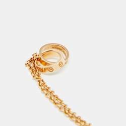 Pre Owned سوار كارتييه لوف ذهب وردي عيار 18 بحلقات متشابكة