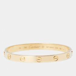 Pre Owned Cartier Love 18K Yellow Gold Bracelet 16