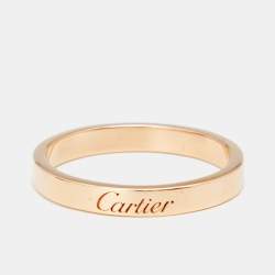 Pre Owned دبلة زواج كارتييه سي دو كارتييه ذهب وردي عيار 18 مقاس 58