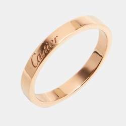 Pre Owned دبلة زواج كارتييه سي دو كارتييه ذهب وردي عيار 18 مقاس 58