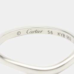 Cartier Ballerine Platinum Ring EU 56