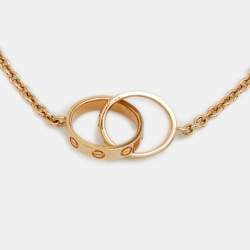 مملوكة مسبقًا Cartier Love Interlocking Loops 18k Yellow Gold Bracelet