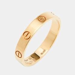 مملوكة مسبقًا Cartier Love 18k Yellow Gold Wedding Band Ring Size 59