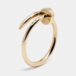 Pre Owned Cartier Juste Un Clou 18k Yellow Gold Ring Size 49