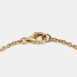 Pre Owned Cartier Love Interlocking Loop 18K Yellow Gold Bracelet