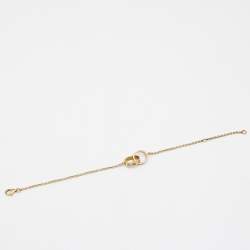 Pre Owned Cartier Love Interlocking Loop 18K Yellow Gold Bracelet