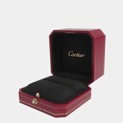 مملوكة مسبقًا Cartier Maillon Panthere Wedding Band 18K White Gold Diamond Ring EU 53