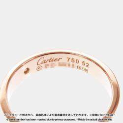 Pre Owned Cartier Love 18K Rose Gold Diamond Ring EU 52