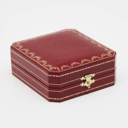 Pre Owned Cartier Love Diamonds 18k Two Tone Gold 3 Loop Double Chain Necklace