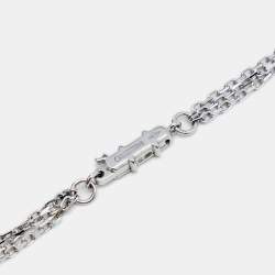 Pre Owned قلادة كارتييه ترينيتي الم اس سيراميك أسود وذهب أبيض عيار 18 