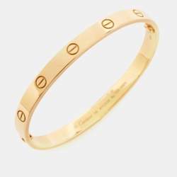 Pre Owned سوار كارتييه لوف ذهب أصفر عيار 18 مقاس 18