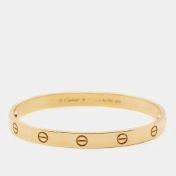Pre Owned سوار كارتييه لوف ذهب أصفر عيار 18 مقاس 18