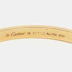 Pre Owned سوار كارتييه لوف ذهب أصفر عيار 18 مقاس 18