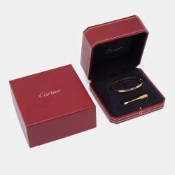 مملوكة مسبقًا Cartier Love 18k Yellow Gold Bracelet 19