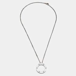 Pre Owned قلادة كارتييه لوف دلاية 6 ألماسات وذهب أبيض عيار 18